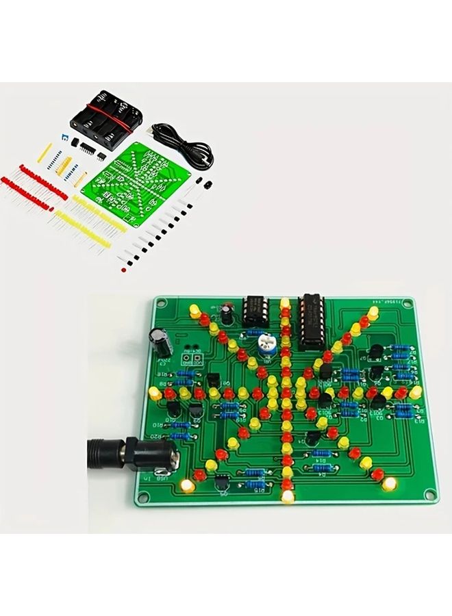 1 مجموعة لوحة دوائر مطبوعة DIY للتدرب على لحام روبوت إلكتروني مع مصباح LED - Image 1