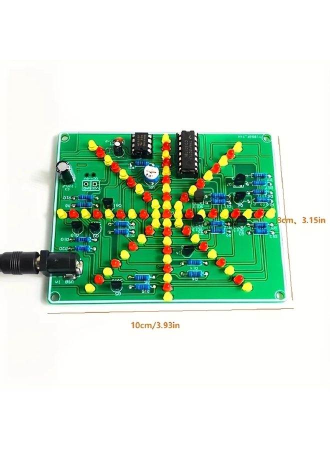1 مجموعة لوحة دوائر مطبوعة DIY للتدرب على لحام روبوت إلكتروني مع مصباح LED - Image 2