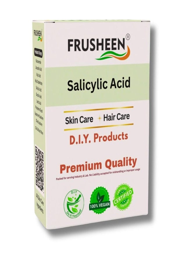 Frusheen مسحوق الساليسيليك (100 غرام) لصنع لوشن العناية بالبشرة، والغسول، والمرطب، والسيروم، وغسول الجسم، ومنتجات العناية المنزلية - Image 1