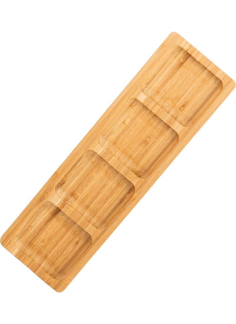 Naturalove Bamboo Serving Plate - 4 Sections  - Image 2