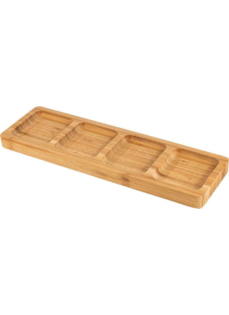 Naturalove Bamboo Serving Plate - 4 Sections  - Image 3