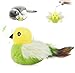 Migipaws Cat ToysInteractive Lifelike Amakihi Flying Flapping Bird with Catnip Feathers Hanging by Elastic String Automatic Chirping Kitten Toys for Indoor Cats Self Play RechargeableGreen - Image 3