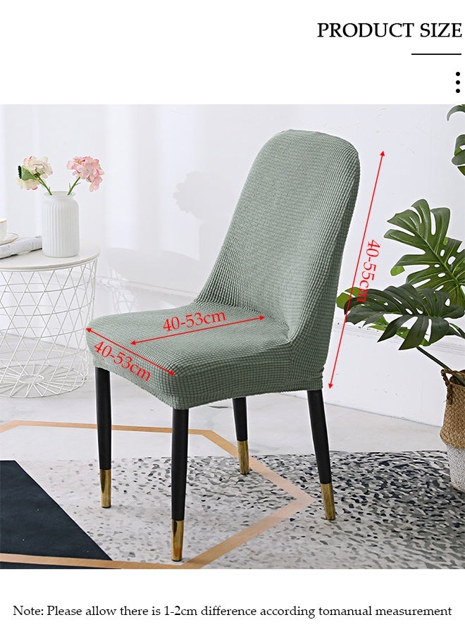 DUNISO 4 Packs Chair Covers, Stretch Dining Chair Slipcovers, Removable Washable Chair Protector, Elastic Chair Protector Seat Covers for Hotel Dining Room Ceremony Banquet Wedding Party - Image 2