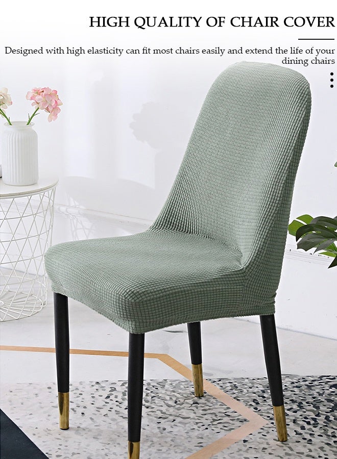 DUNISO 4 Packs Chair Covers, Stretch Dining Chair Slipcovers, Removable Washable Chair Protector, Elastic Chair Protector Seat Covers for Hotel Dining Room Ceremony Banquet Wedding Party - Image 4