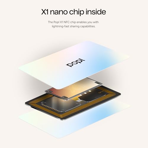 Popl Authentic Patented Popl Card™ (Avoid Fake Knockoffs) - Smart NFC Networking Card - Simply Tap to Exchange Contact Info, Capture Leads, & Manage Contacts (Prism) - Image 3