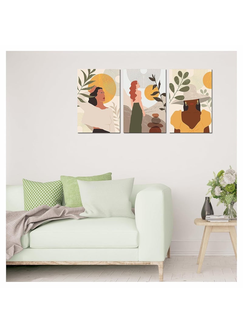 Paper Plane Design - PAPER PLANE DESIGN Large Panels Canvas Painting For Wall Decoration - Elevate Your Living Spaces. Boho Aesthetic Wall Painting For Living Room. Wall Decor. (C) - Image 1