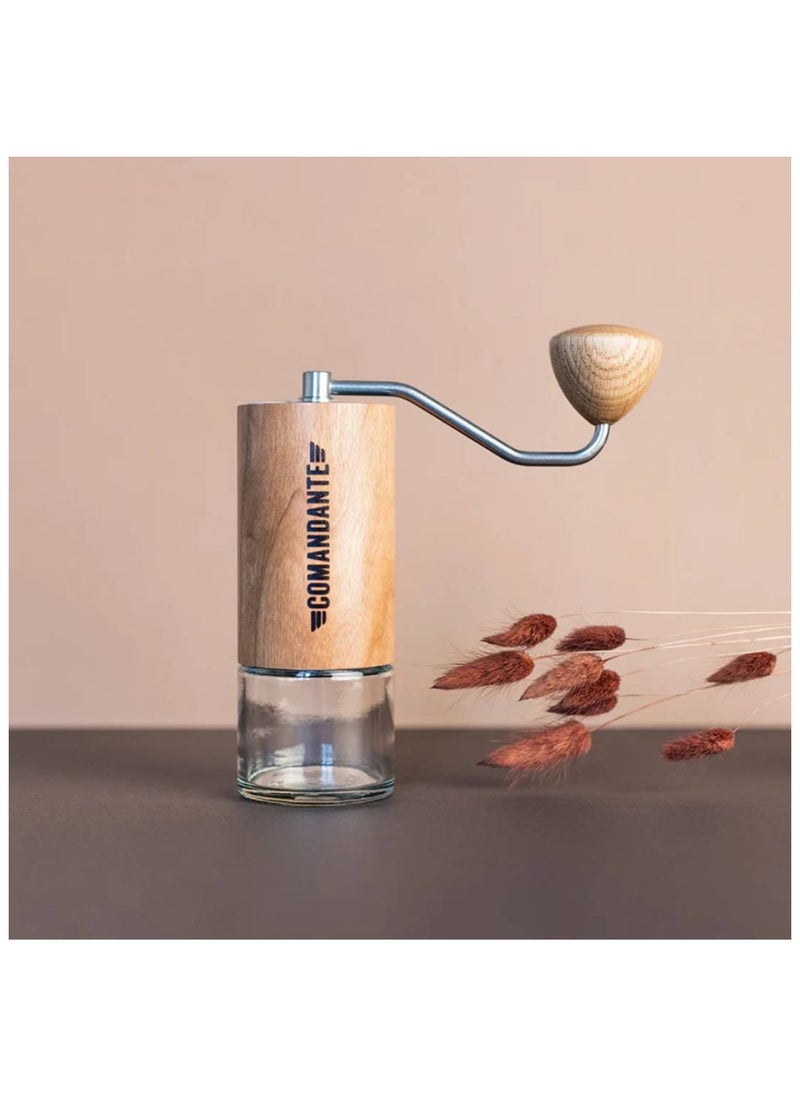 COMANDANTE C40 MK4 | Manual Coffee Grinder I Nitro Burrs I Portable and Compact I American Cherry  - Image 4