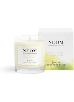 NEOM NEOM- Feel Refreshed Scented Candle, 1 Wick | Lemon & Basil | Essential Oil Aromatherapy Candle | Scent to Boost Your Energy 