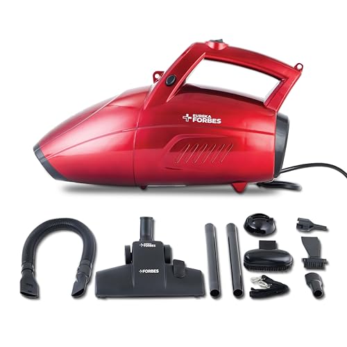 Eureka Forbes Super Clean Handheld Vacuum Cleaner | 800 W | Powerful Suction, Blower Function | 7 Accessories | Car/Home/Sofa |16ft Power Cord|Light Weight|Washable Filter | India’s #1 Vacuum Cleaner* - Image 1