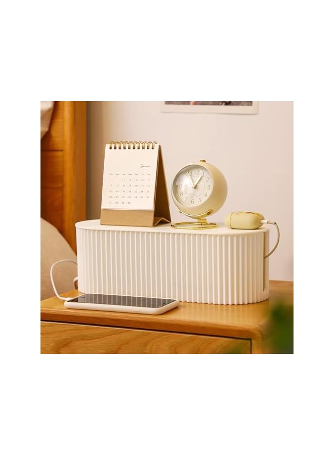 promass Cable Management Box with 10 Cable Ties, Organizer Box for Power Strips, Surge Protectors for Home/Office, Chargers, Adapters, TV & Computer Cable Hidden Boxes - Image 5