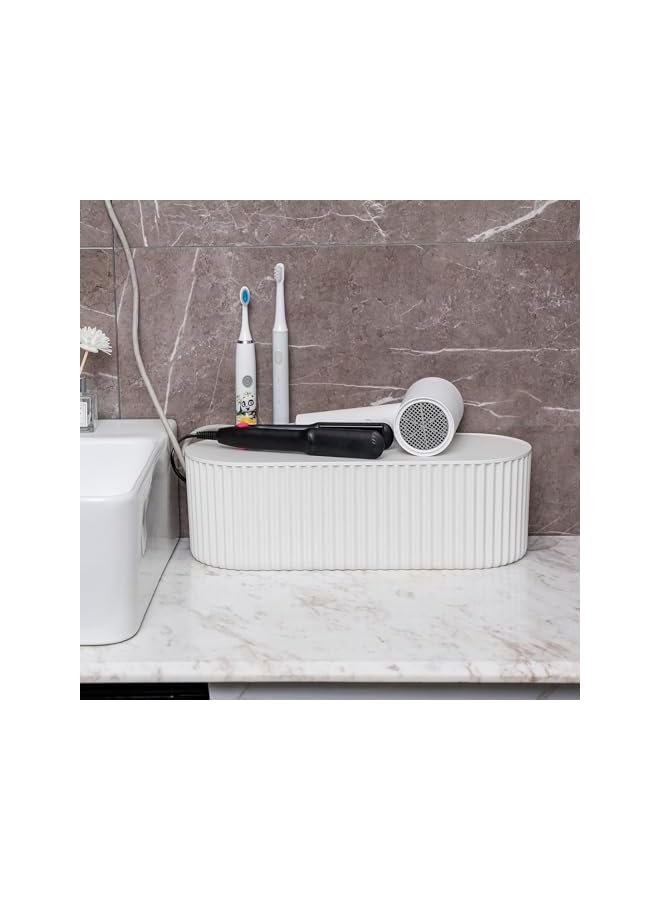 promass Cable Management Box with 10 Cable Ties, Organizer Box for Power Strips, Surge Protectors for Home/Office, Chargers, Adapters, TV & Computer Cable Hidden Boxes - Image 3