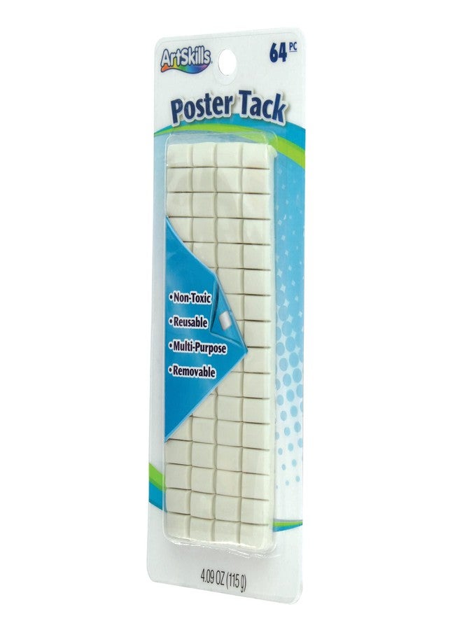 ArtSkills Reusable Adhesive Putty Sticky Tack for Hanging and Mounting Posters, 64 Pieces - Image 2