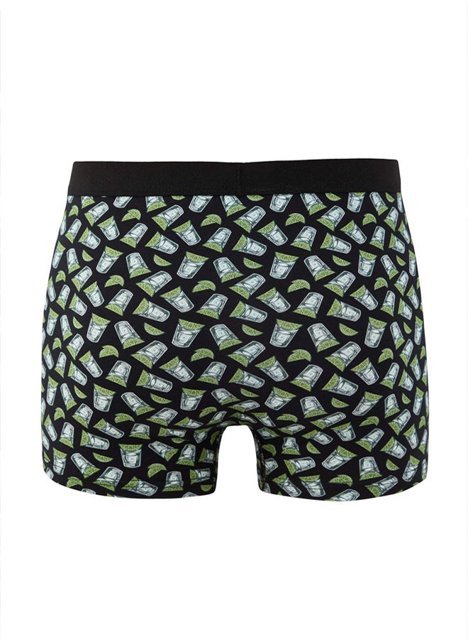 trendyol Multicolored Patterned Solid 3Pack Cotton Boxer - Image 5