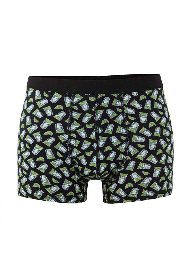 trendyol Multicolored Patterned Solid 3Pack Cotton Boxer - Image 2