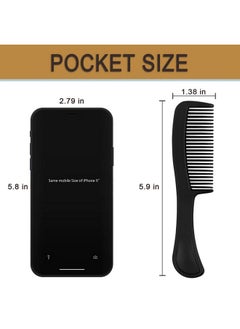 HQSLsund 100 Pack Combs In Bulk Individually Wrapped Hair Combs Bulk Combs For Homeless Individually Wrapped For Womenkidshotelairbnbshelter/Homeless/Nursing Home/Charity/Church(Black100)  - Image 4