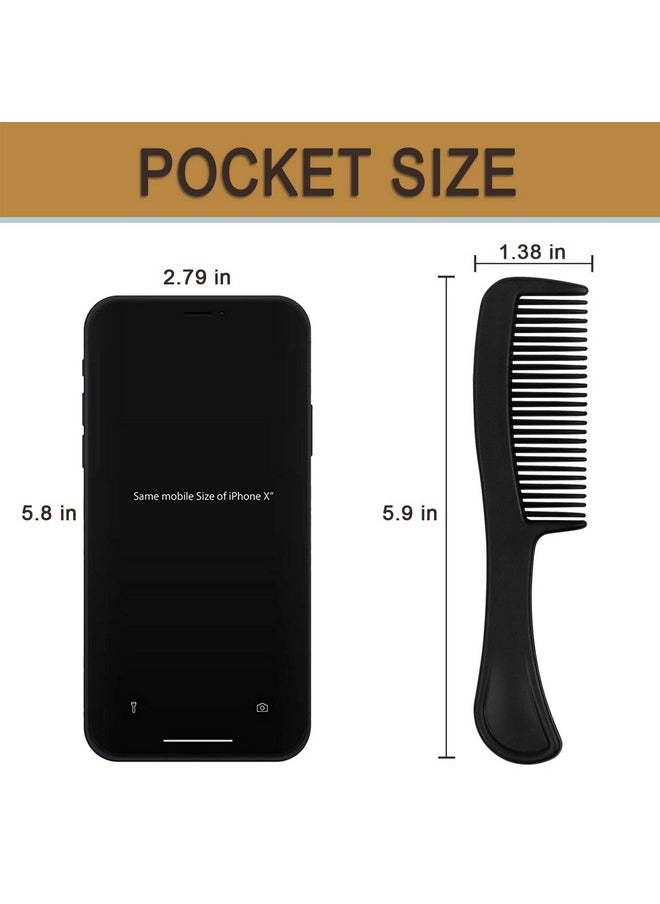 HQSLsund 100 Pack Combs In Bulk Individually Wrapped Hair Combs Bulk Combs For Homeless Individually Wrapped For Womenkidshotelairbnbshelter/Homeless/Nursing Home/Charity/Church(Black100)  - Image 4
