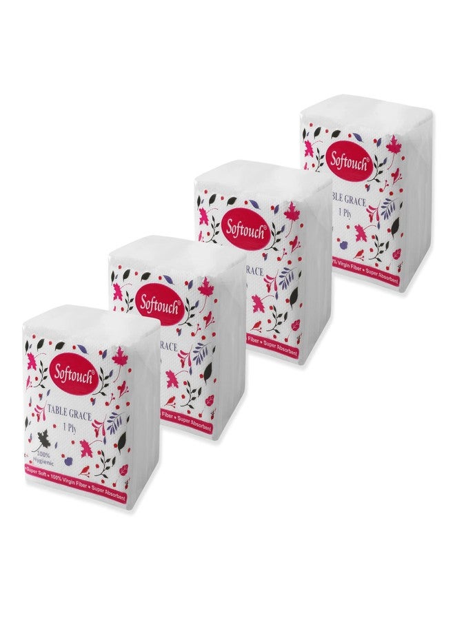 Softouch Tissue Paper Napkins 100 pcs. Each- Set of 4 - Image 1