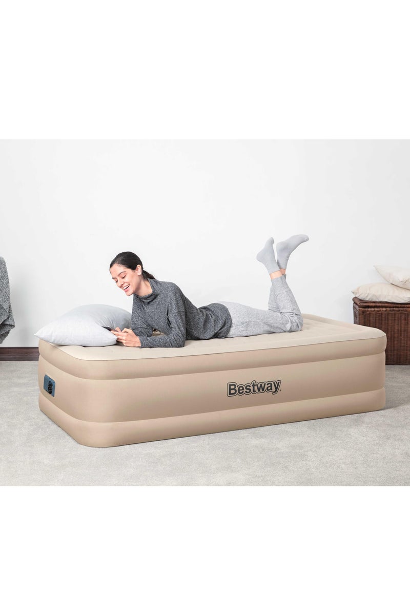Bestway Bestway Airbed Twin Size Built-In AC Pump 191x97x46cm | Air Mattress | Inflatable Mattress | Air Bed For Indoor and Outdoor Camping - Image 2