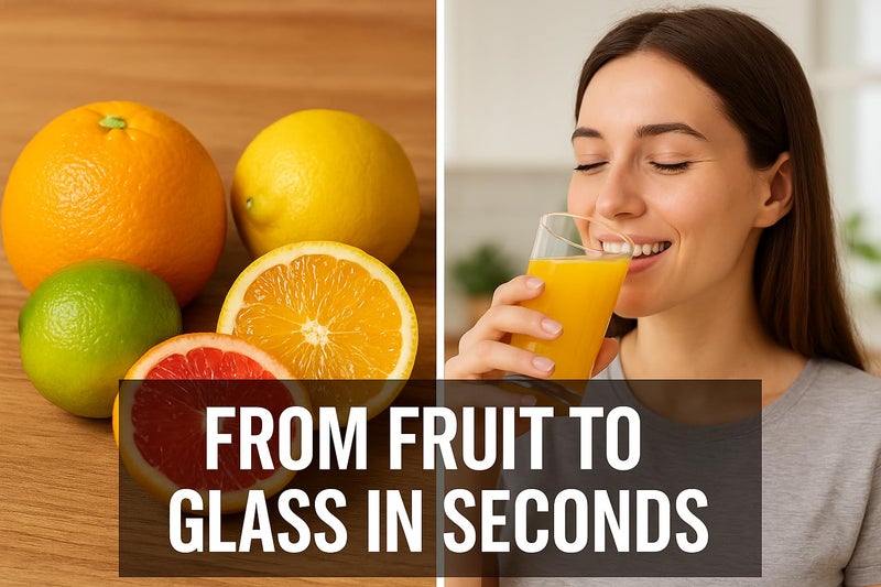 Zulay Kitchen Zulay Electric Citrus Juicer - Makes Fresh Orange, Lemon, Grapefruit, Lime Juice - Stainless Steel, 160W Powerful & Quiet, Interchangeable Cones -Filters Out Seeds & Pulp- Dishwasher Safe Parts- Black - Image 5