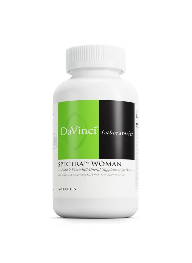 Davinci DAVINCI Labs Spectra Woman - Dietary Supplement to Support Bone Health and Women's Needs - with Vitamins, Minerals, Calcium, Beta Carotene, L-Cysteine, Grape Seed Extract, and More - 240 Tablets  - Image 1