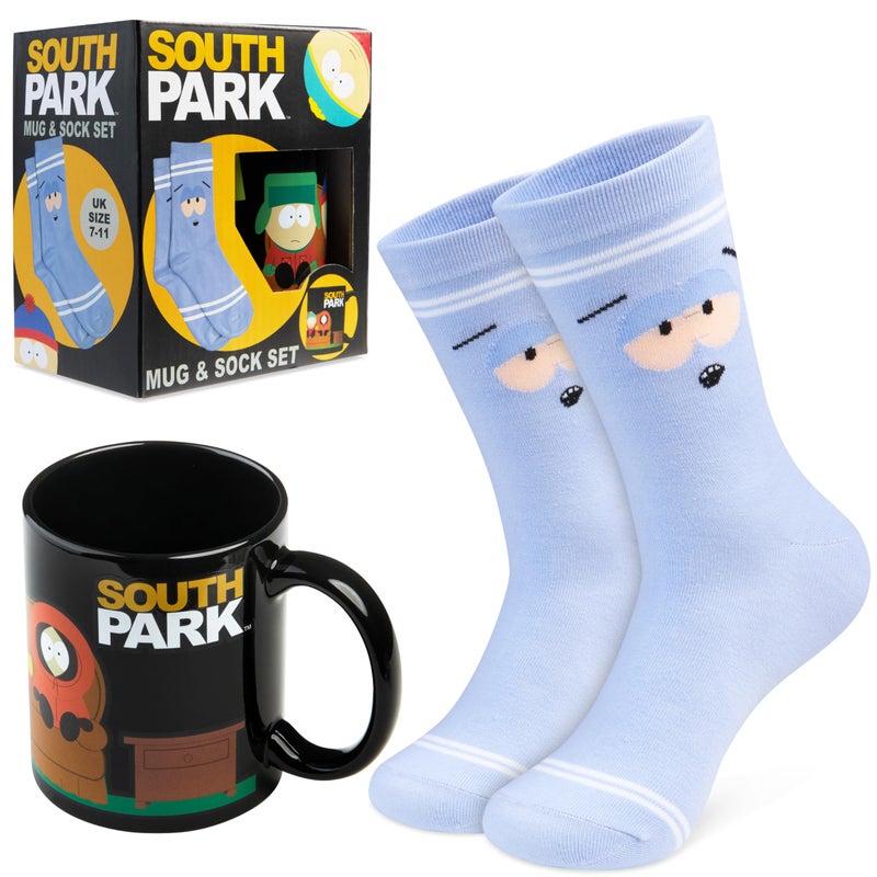 South Park Mug and Socks Gift Set Calf Socks and 112oz Coffee Tea Mug Ceramic Novelty Funny Gifts Secret Santa Gift