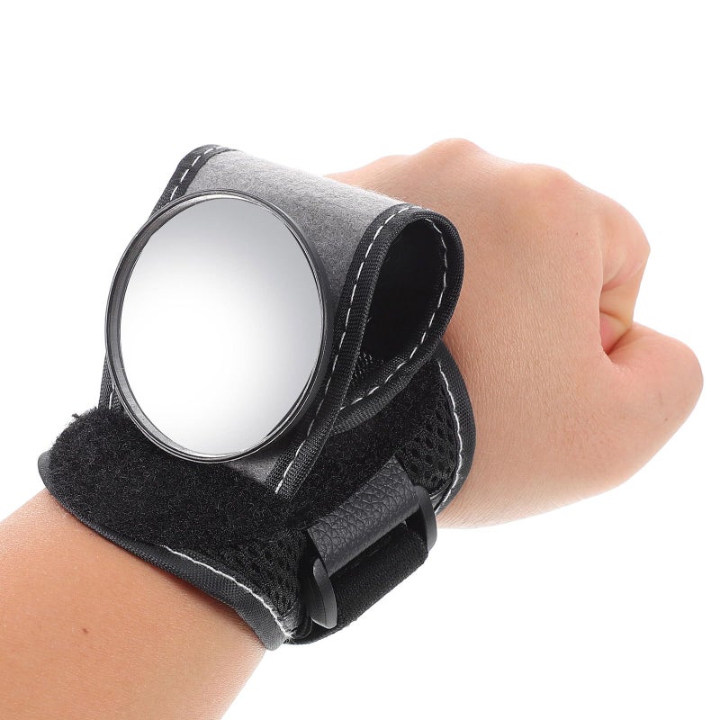 Wide Angle Convex Rearview Bike Safety Mirror Adjustable Strap for Cyclists Wheelchair Users - Image 5