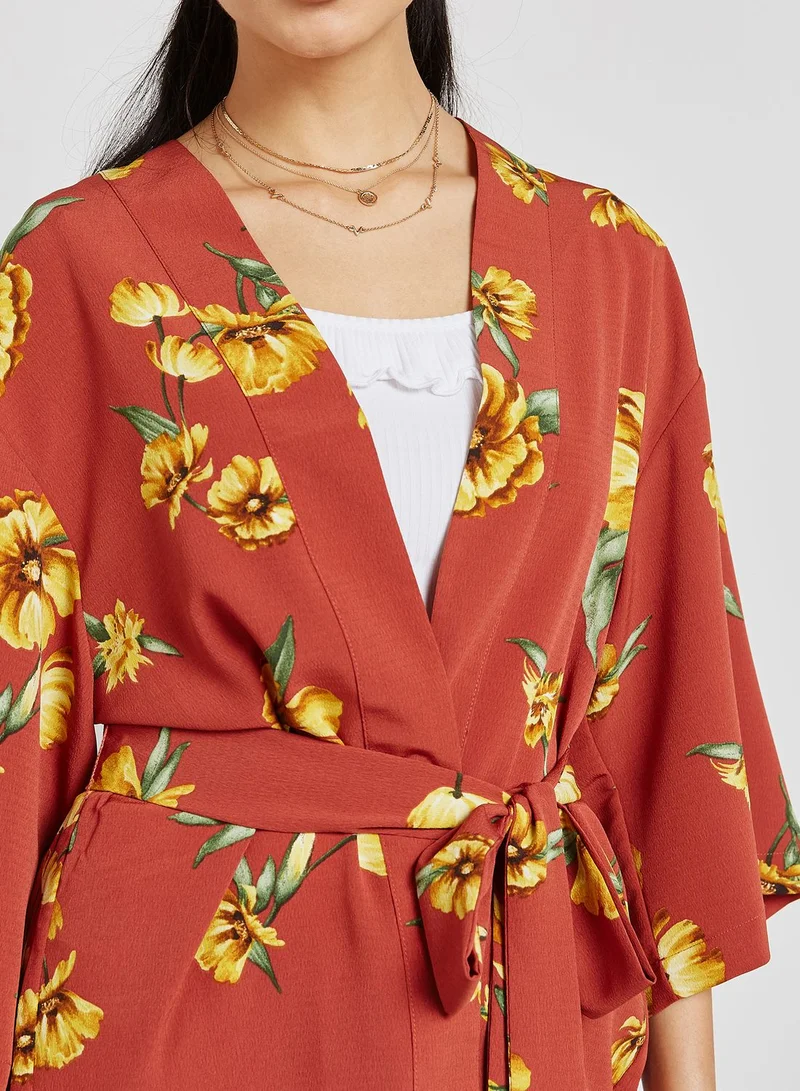 FOREVER 21 Tie Waist Kimono