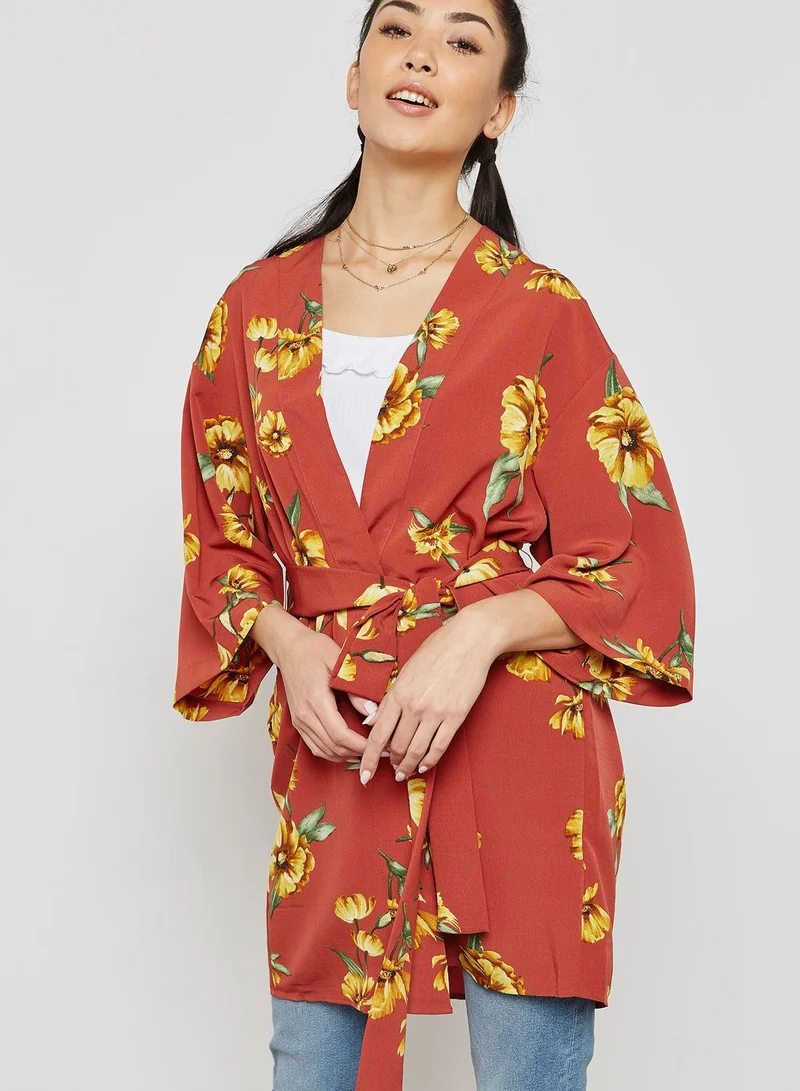 FOREVER 21 Tie Waist Kimono