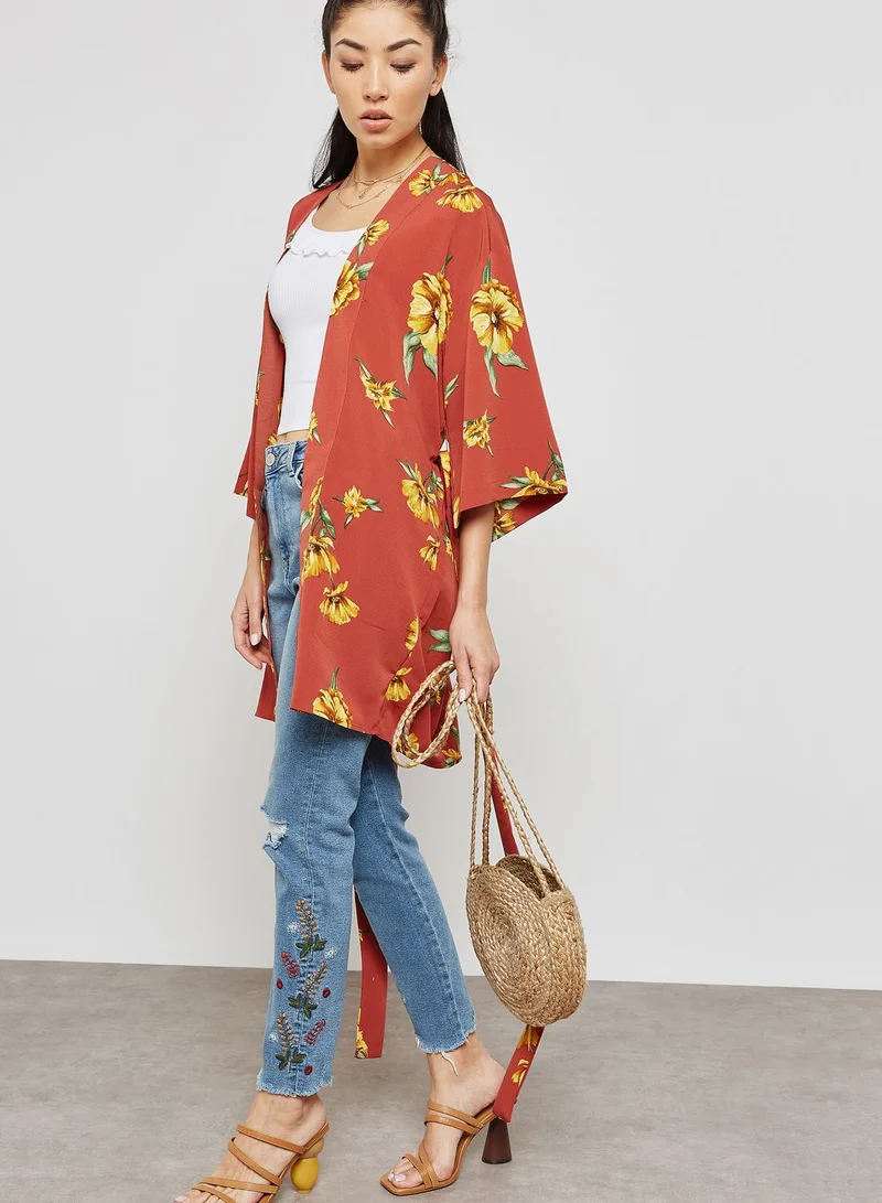 FOREVER 21 Tie Waist Kimono