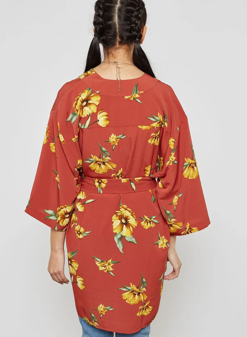 FOREVER 21 Tie Waist Kimono