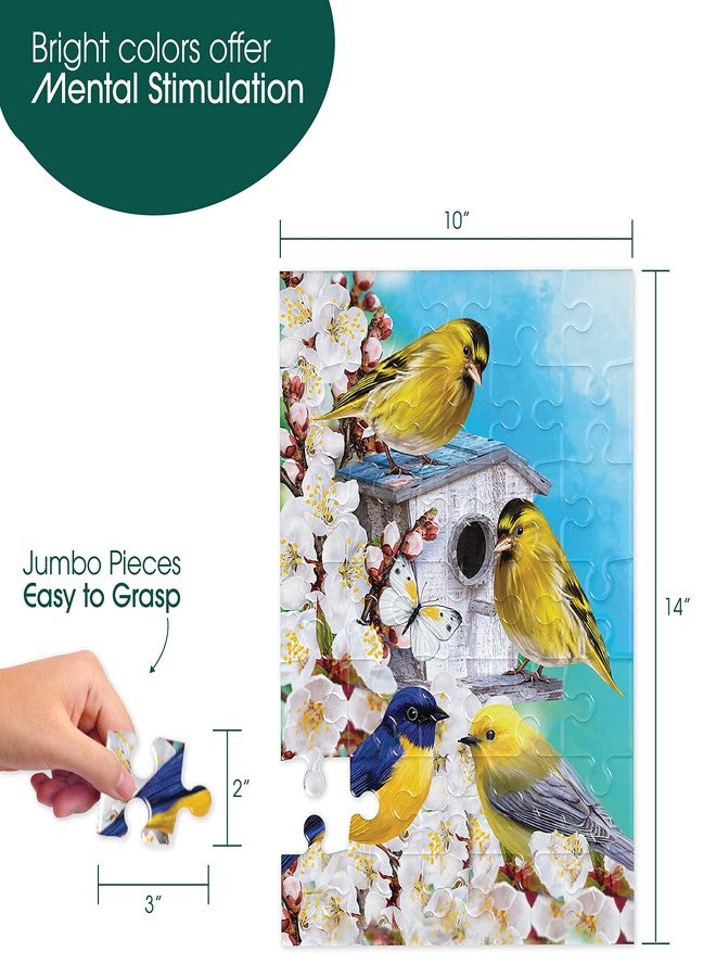 Keeping Busy 35 Piece Birdhouse Dementia Puzzles for Seniors Color Coded with Templates Easy Puzzles for Dementia Patients Gifts for Elderly Women in Nursing Home & Men Gift for Nursing Home Residents - Image 2