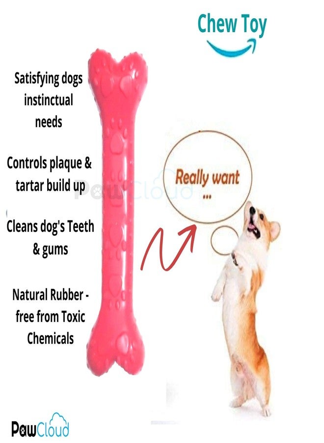 PetWag Rubber Chew Dog Bone Toy, Large - 8.5 inch, Color May Vary - Image 4