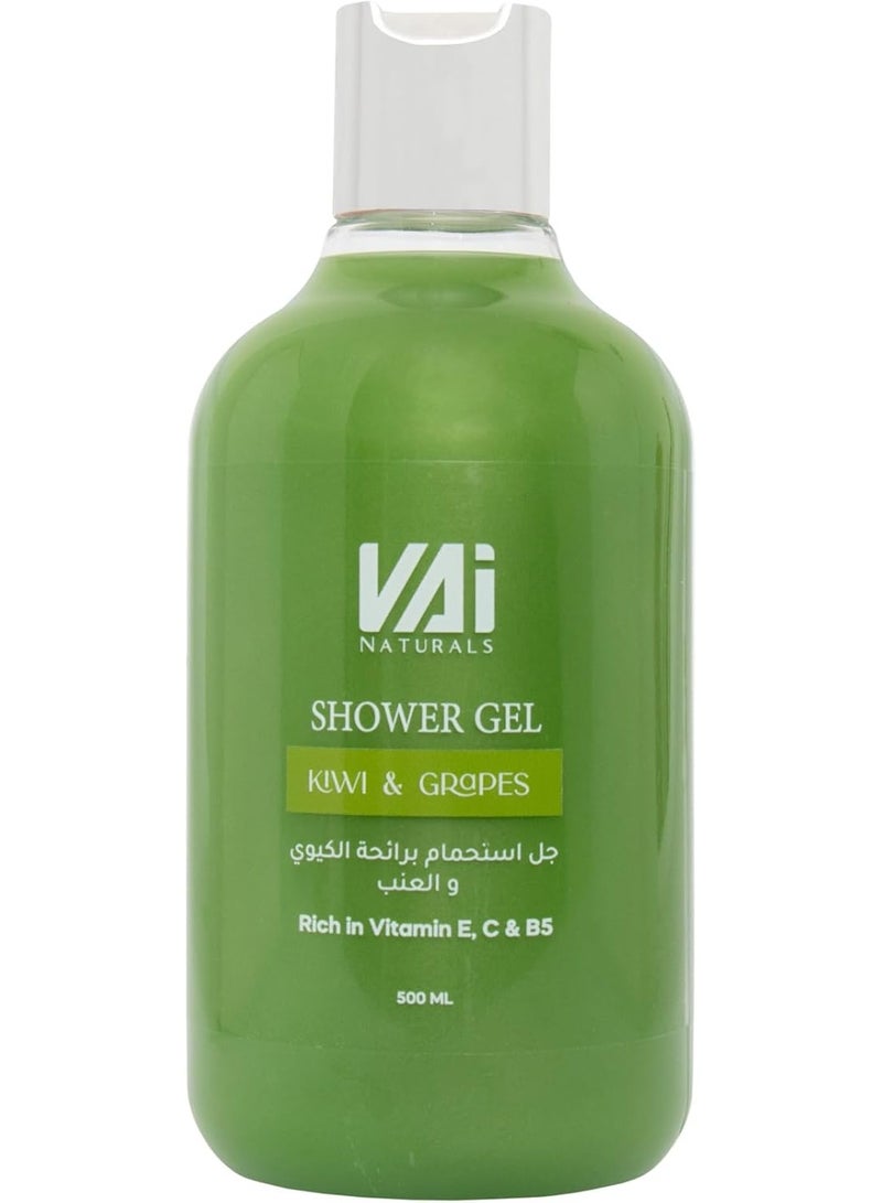VAI Kiwi & Grape Shower Gel 500ml - Image 1