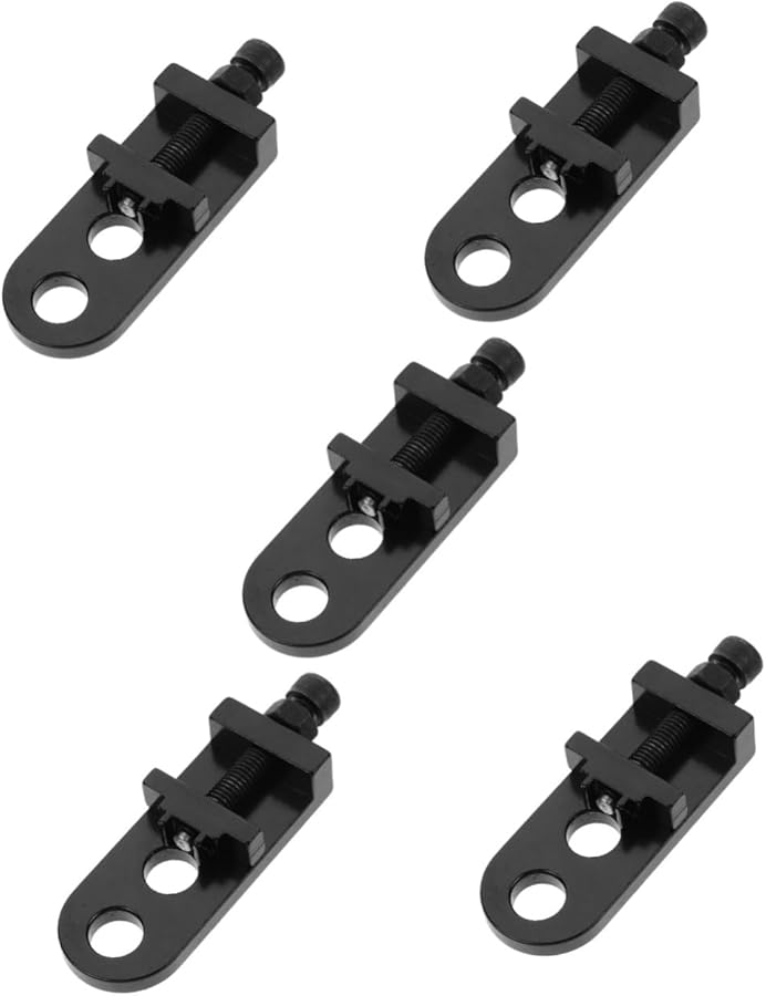 Bike Chain Tensioner Adjustable Black Aluminum Alloy Chain Tool 5 Pack - Image 1