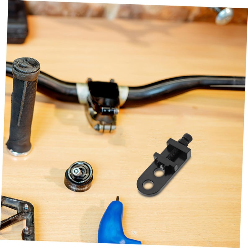 Bike Chain Tensioner Adjustable Black Aluminum Alloy Chain Tool 5 Pack - Image 3