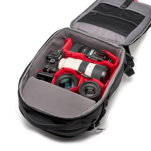 Manfrotto PRO Light Backloader S, Professional Camera Backpack, Top and Rear Access, Double Tripod Attachment, Padded Backpack with Interchangeable Dividers, Black - Image 5