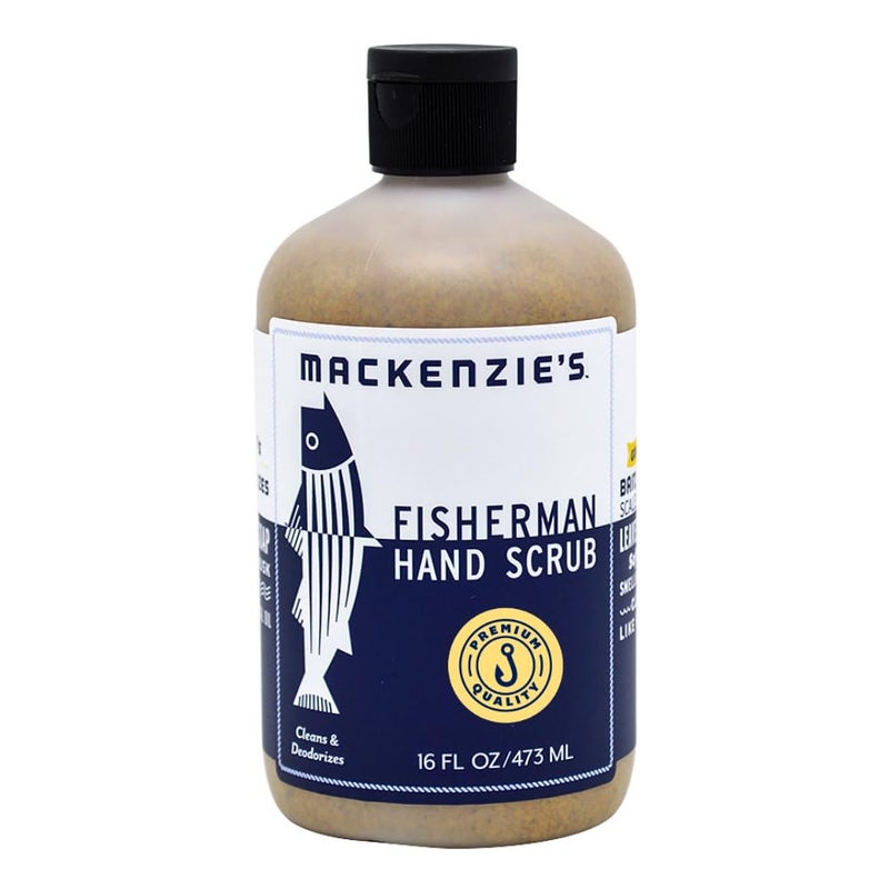 MacKenzies Fisherman Hand Scrub  Gifts for Men  Gifts for Fisherman  Gifts for Cooks  Gifts for Gardeners  Cleansing  Deodorizing Hand Cleaner  16 oz