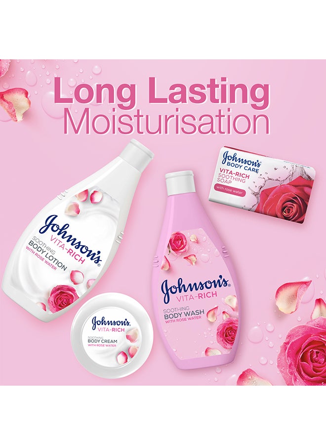 Johnson's Vita Rich Soothing Body Wash With Rose Water 400ml pink - Image 2