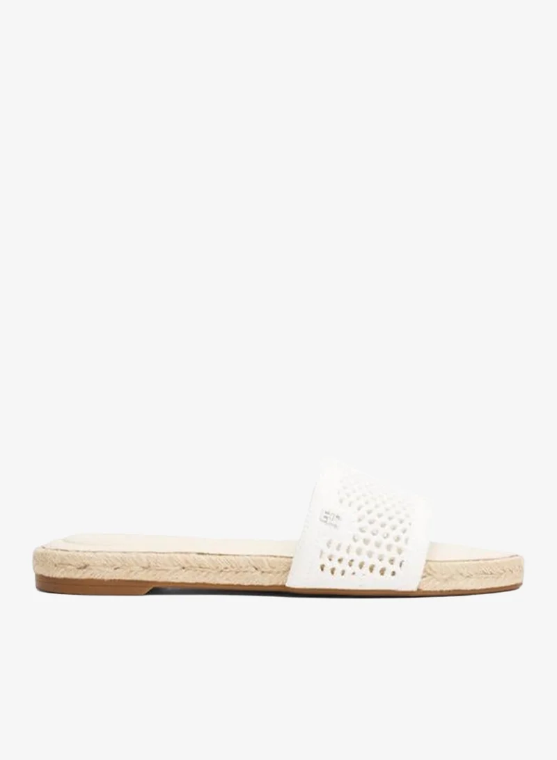 Knit Mesh Flat Sandal Espadrille Sandals
