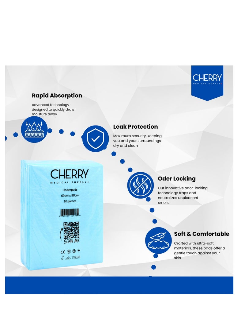 UniJoy 30 Pieces Adult Diapers Pull Up Pant Style Large – Extra Large Size (Waist Size 80 cm – 130 cm) Plus 30 Pieces 60 cm X 90 cm Disposable Underpads Absorbency Leak Protection Unisex - Image 3