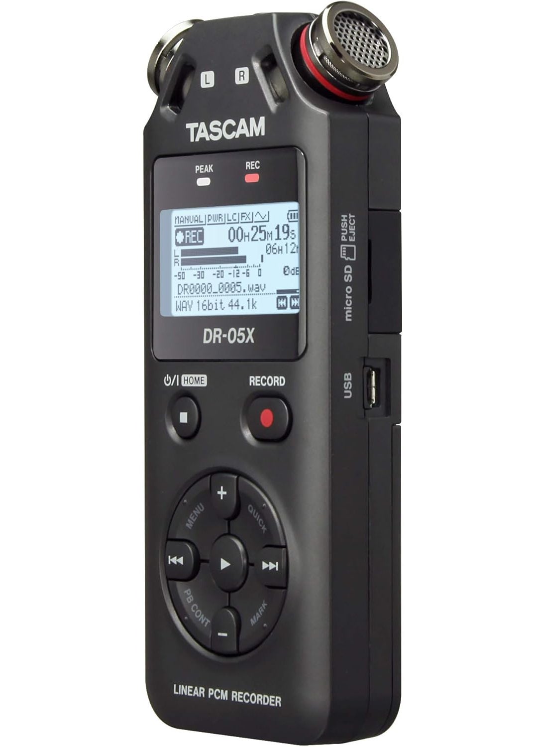 TASCAM TASCAM DR05X Portable Recorder and USB Audio Interface Mehrfarbig  - Image 3