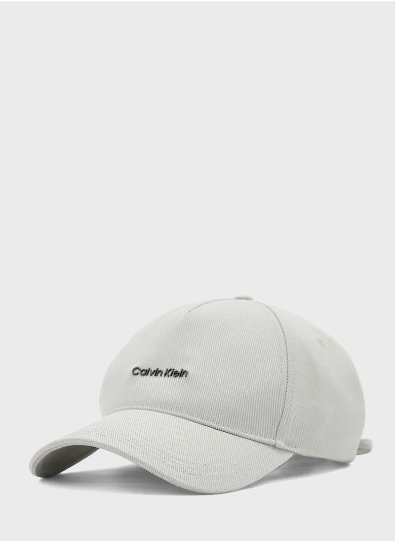CALVIN KLEIN Metal Lettering Curved Peak Cap