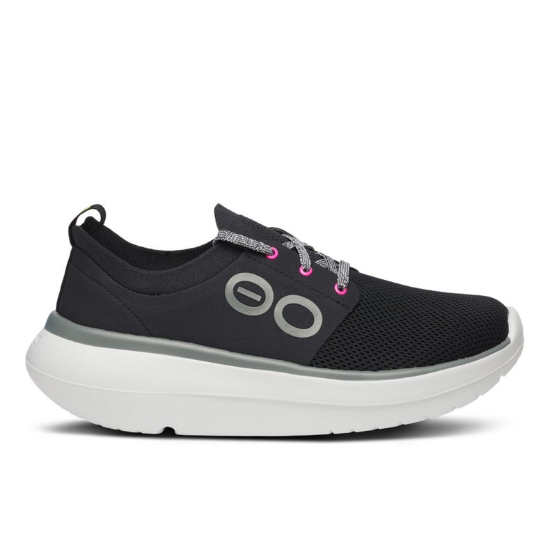 OOFOS OOmy Stride Recovery Shoe, White & Black - Womenâ€™s Size 9 - Image 4
