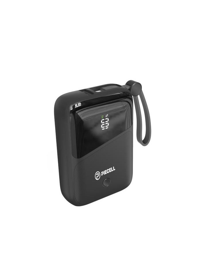 بايسيل باور بانك صغير بسعة 20000 مللي أمبير وقوة 65 واط من العلامة التجارية الأمريكية Piecell، مثالي لمرافقتك في جميع رحلاتك، حيث يتميز بتصميم عصري وحجم مناسب للحمل والاستخدام في أي مكان.