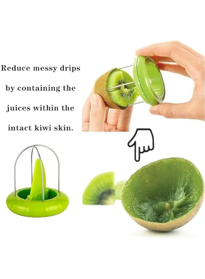 Stainless Steel Kiwi Cutter and Peeler Tool for Kiwi and Dragon Fruit - Image 4