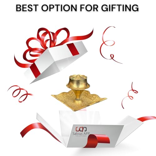 Salvus APP SOLUTIONS Brass Incense Holder with Plate for Pooja Room & Home Decor – Agarbatti Stand with Ash Catcher, Elegant Gold Finish, Durable & Easy to Clean - Image 4