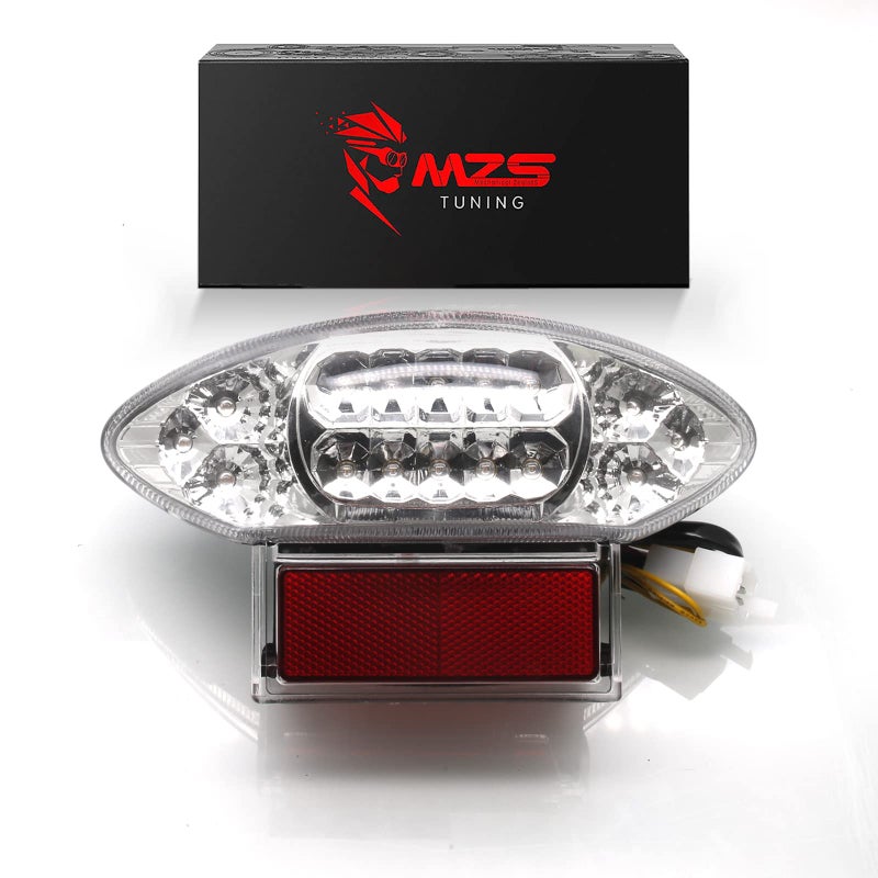 MZS Motorcycle Tail Light LED Integrated Turn Signal Blinker Clear Compatible with HAYABUSA GSX1300R GSXR1300 19992007  GSX600 GSX600F GSX750 GSX750F 20032006