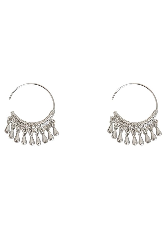 Goolsky أقراط تاسل قطرة الماء البسيطة للنساء - أقراط متدلية بارزة، مجوهرات أنيقة وعصرية، تاسلات قطرة الماء بتدرجات ذهبية/فضية مقاومة للتأكسد، للمناسبات الرسمية وغير الرسمية - Image 2