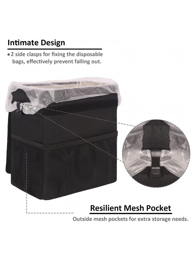 Vankor Vankor Car Trash Can for Car Cute, Car Trash Bag Bin Hanging Waterproof Automotive Car Garbage Cans Leak Proof Vehicle Trash Can Black  - Image 3