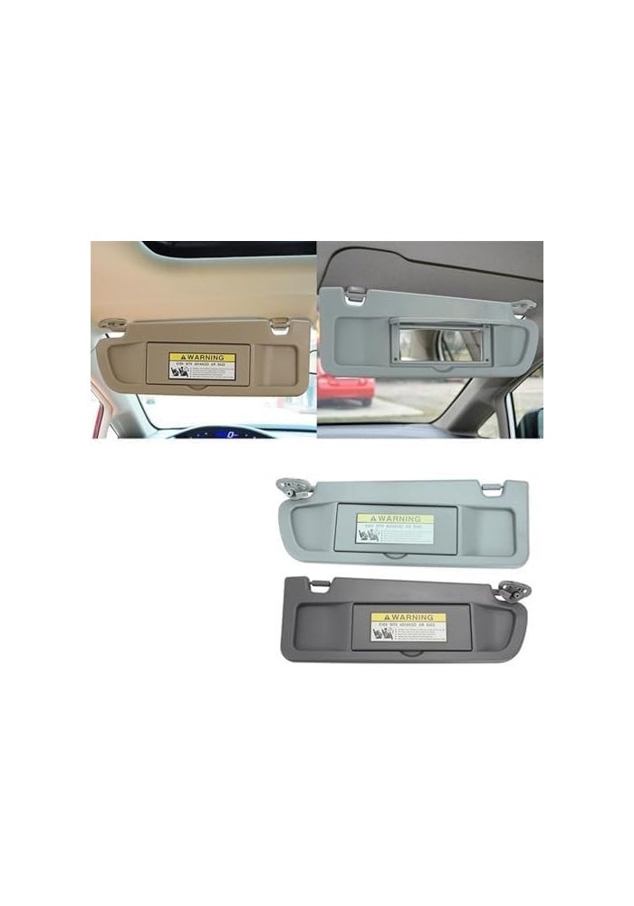 QASULER Side Sun Visor for Civic 2006-2011 - Image 2